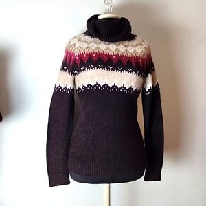 Sweater turtleneck fall,winter Relaxed Fit,Soft & Stretchy Geometric Pattern Sma
